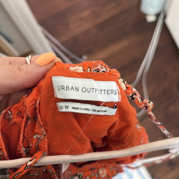 Orange Floral Dress - Picture 3 of 3